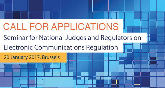 Seminar for National Judges and Regulators on Electronic Communications Regulation