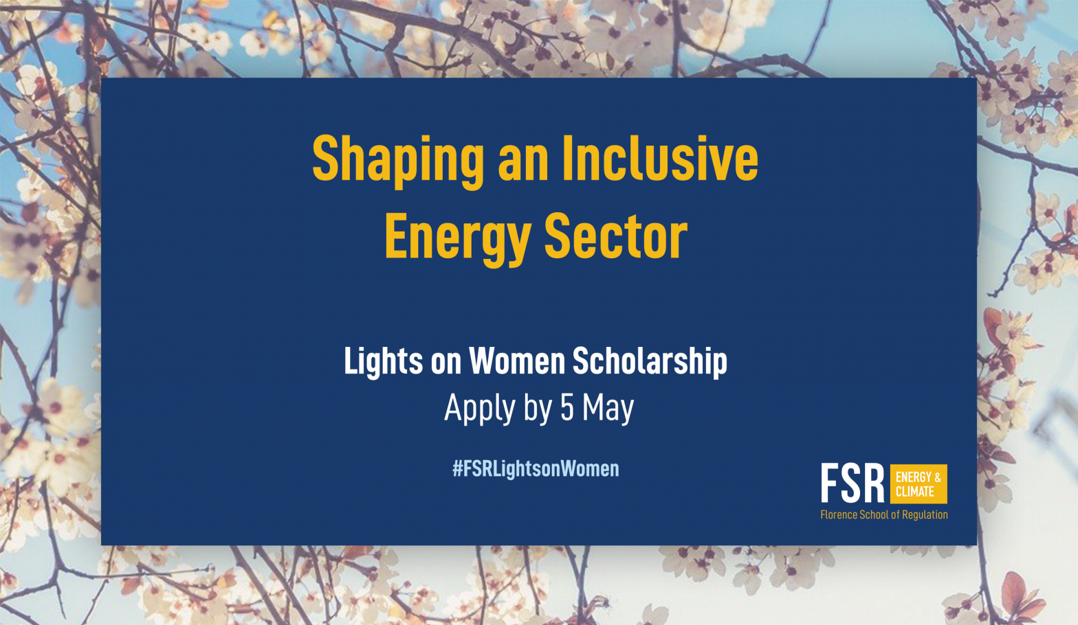 1st FSR Lights on Women Scholarship