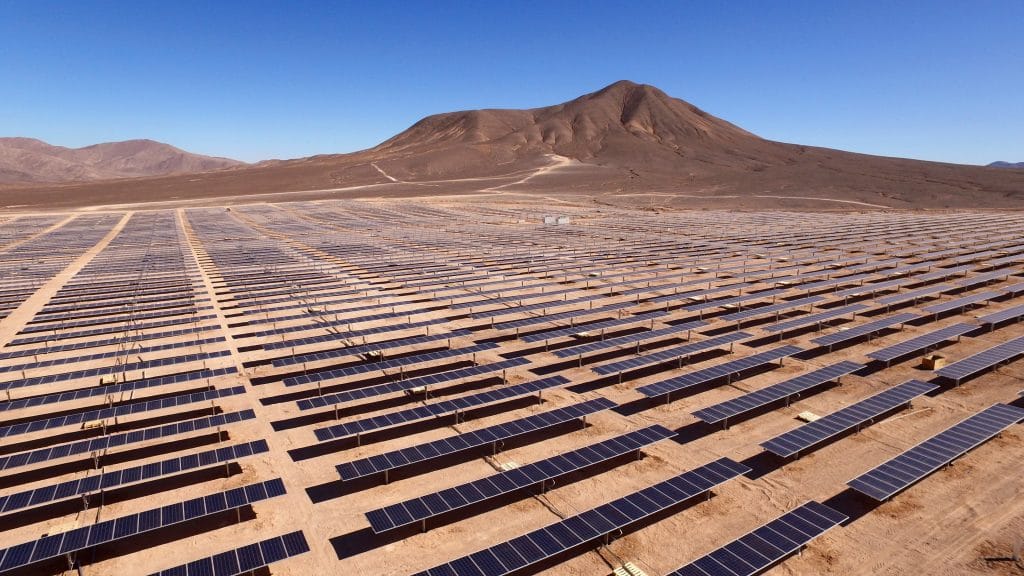 solar energy panels in Chile