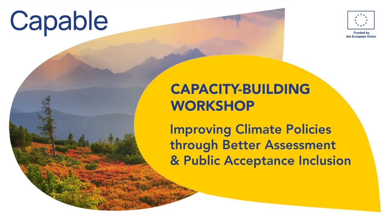 CAPABLE workshop | Improving climate policies through better assessment & public acceptance