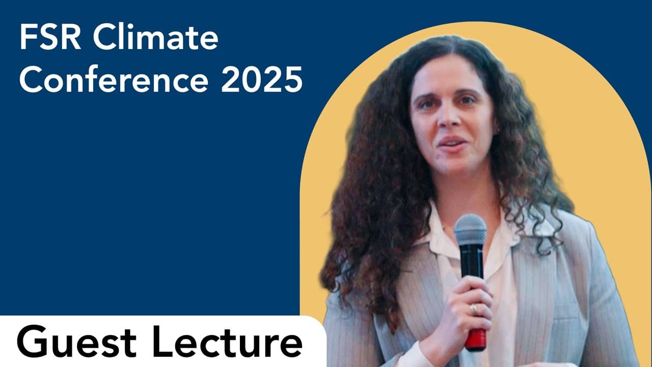 Guest lecture with Efthymia Kyriakopoulou | FSR Climate Annual Conference 2025