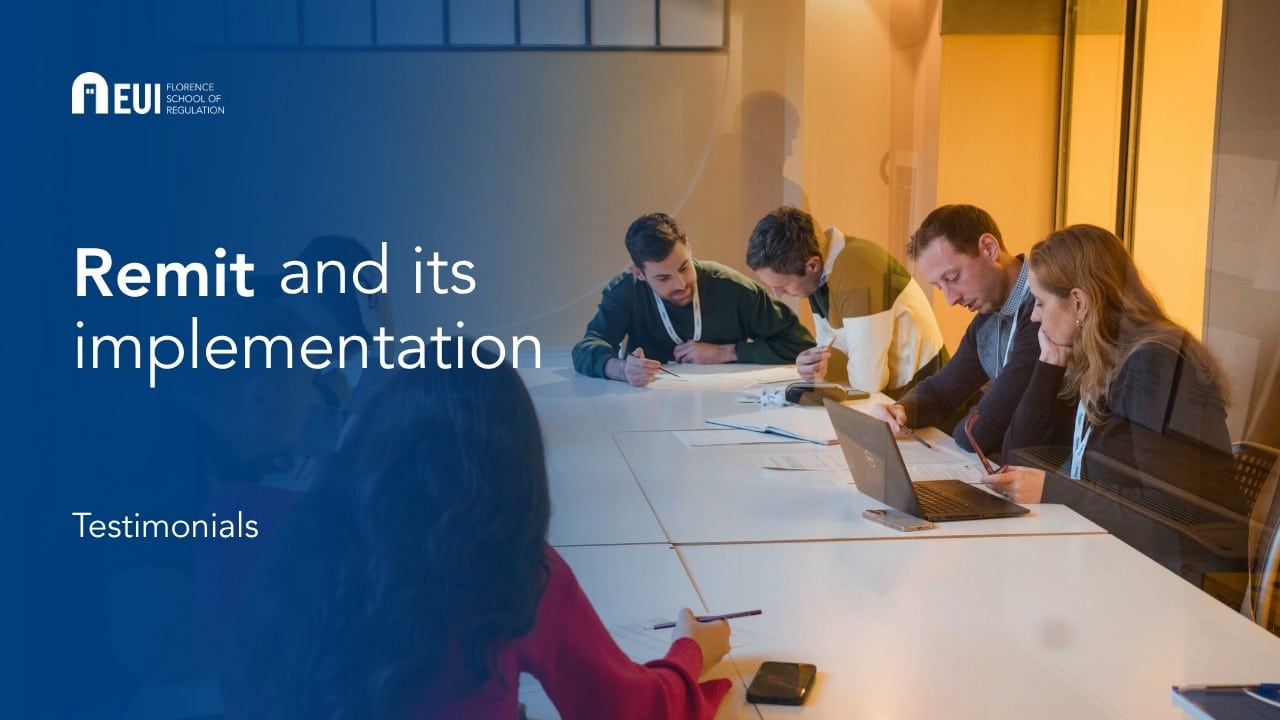 Testimonials | REMIT and its implementation