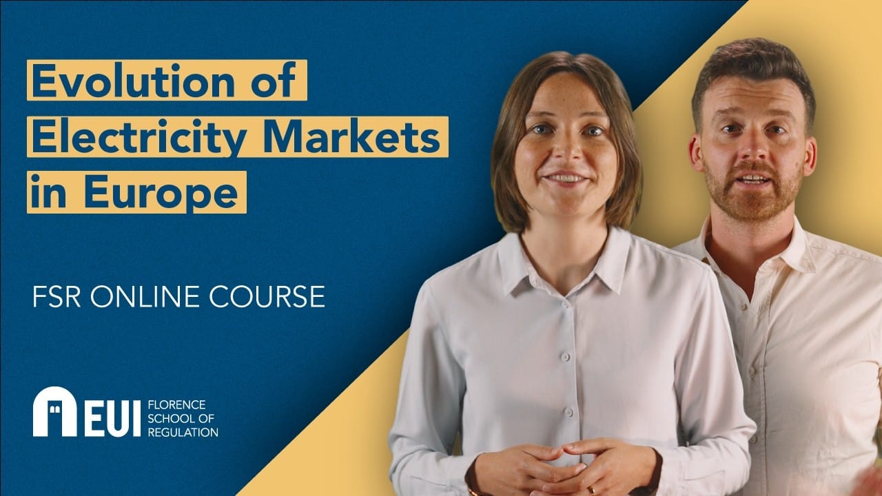 Evolution of electricity markets in Europe | FSR online course